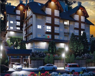 Apartamento 1 suíte a venda em Gramado próximo do centro - Residencial Colina da Serra