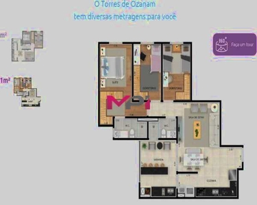 APARTAMENTO A VENDA COM 03 DORMITORIOS - 101 M² - TORRES DE OZONAM - VILA GALVÃO - JUNDIA