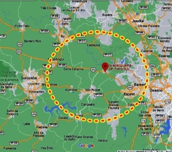ARAÇARIGUAMA, TERRENO DE 142.800 M2., JUNTO A ROD. CASTELO
