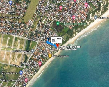 Lote/Terreno com 357 m2 MATRÍCULADO a 200 m da praia do Campeche - Florianópolis/SC
