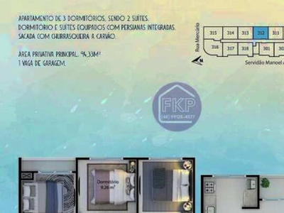 Apartamento 3 dormitórios para Venda no centrinho dos Ingleses do Rio Vermelho - Florianóp