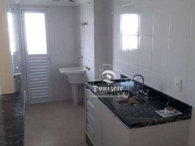Apartamento com 2 dormitórios para alugar, 52 m² por r$ 2.860,00/mês - casa branca - santo andré/sp