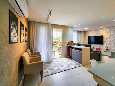 Apartamento com 3 dormitórios à venda, 75 m² por r$ 535.000,00 - macedo - guarulhos/sp
