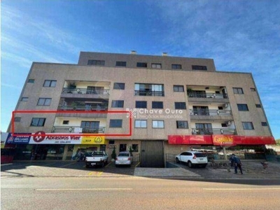 Apartamento com 3 dormitórios para alugar, 162 m² por r$ 2.500,00/mês - centro - cascavel/pr