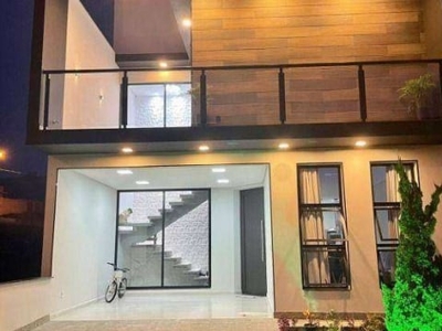 Casa com 3 dormitórios à venda, 148 m² por r$ 770.000,00 - condomínio horto florestal villagio - sorocaba/sp