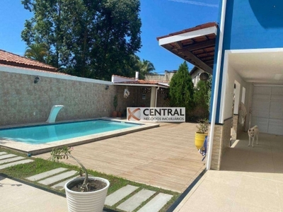 Casa com 4 dormitórios, 350 m² - venda por r$ 800.000,00 ou aluguel por r$ 4.800,00/mês - jardim das margaridas - salvador/ba