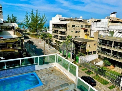 Cobertura com 3 dormitórios para alugar, 200 m² por r$ 9.053,00/mês - recreio dos bandeirantes - rio de janeiro/rj