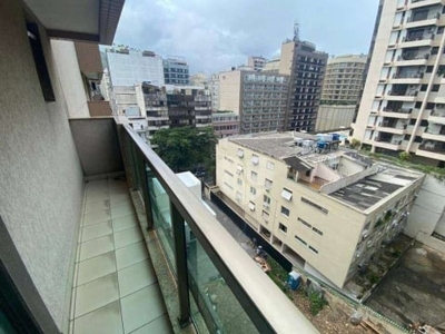 Flat com 1 dormitório à venda, 42 m² por r$ 750.000,00 - copacabana - rio de janeiro/rj