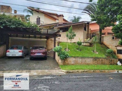 Nova higienópolis - casa com 3 suítes, 331 m² - venda por r$ 1.850.000 ou aluguel por r$ 9.500/mês - granja viana - jandira/sp