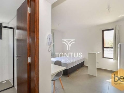 Studio com 1 dormitório para alugar, 19 m² por r$ 1.325,00/mês - bacacheri - curitiba/pr