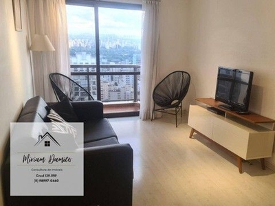 Flat com 1 dormitório para alugar, 45 m² por R$ 4.200,00/mês - Cerqueira César - São Paulo