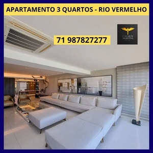 Apartamento 3 quartos, suítes, varanda no Rio Vermelho - Salvador - BA / WhatsApp - 71.987