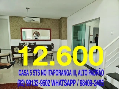 Casa 5 STS no Itaporanga III Ponta Negra 12.600,00 - Manaus - AM