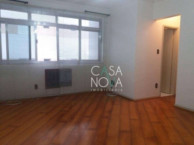 Apartamento com 2 dormitórios, 100 m² - venda por r$ 689.000,00 ou aluguel por r$ 4.000,00/mês - gonzaga - santos/sp