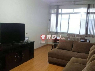 Apartamento com 2 dormitórios à venda, 70 m² por r$ 338.000,00 - embaré - santos/sp