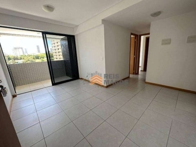 Apartamento com 2 dormitórios para alugar, 56 m² por r$ 1.950/mês - tirol - natal/rn