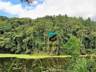 Chácara com lago à venda, 29.370 m² por r$ 400.000 - pomerode fundos - pomerode/sc