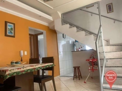 Cobertura com 3 dormitórios à venda, 93 m² por r$ 397.000,00 - vila darci vargas - contagem/mg