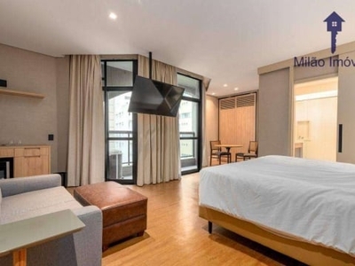 Flat com 1 dormitório à venda, 42 m² - condomínio edifício address - jardim europa em são paulo/sp