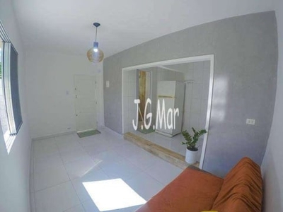 Kitnet com 1 dormitório à venda, 23 m² por r$ 142.500,00 - canto do forte - praia grande/sp