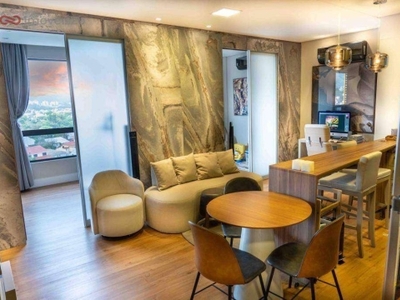 Studio com 1 dormitório à venda, 52 m² por r$ 690.000,00 - córrego grande - florianópolis/sc