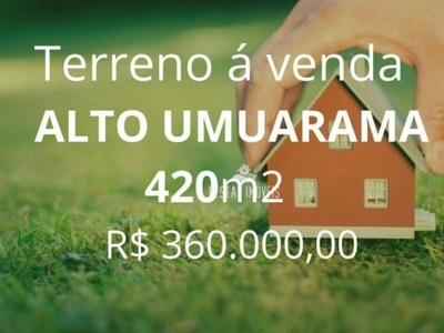 Terreno à venda, 420 m² por r$ 360.000 - alto umuarama - uberlândia/mg
