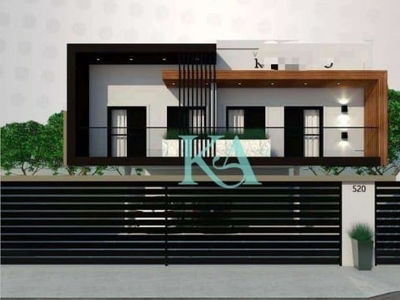 Casa com 2 dormitórios à venda, 42 m² por r$ 295.000,00 - boqueirão - praia grande/sp