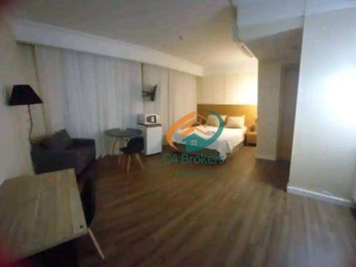 Flat com 1 dormitório, 35 m² - venda por r$ 205.000,00 ou aluguel por r$ 3.903,46/mês - centro - guarulhos/sp