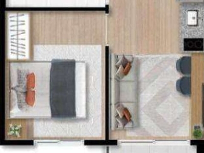 Flat com 1 dormitório à venda, 27 m² por R$ 337.167,00 - Moema - São Paulo/SP