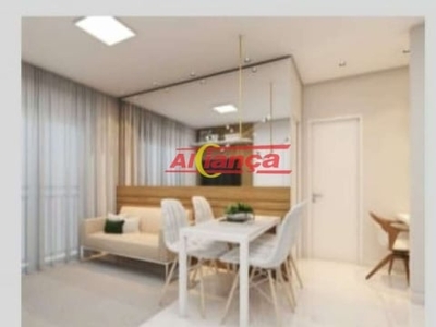 Apartamento com 2 dormitórios à venda, 40 m² - vila nova bonsucesso - guarulhos/sp