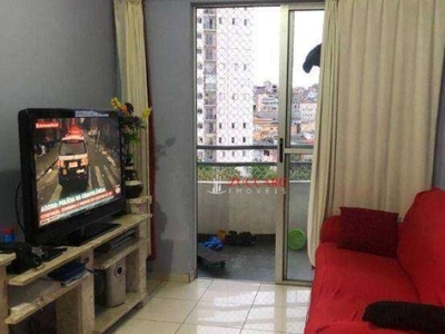 Apartamento com 2 dormitórios à venda, 60 m² por r$ 300.000,01 - jardim testae - guarulhos/sp