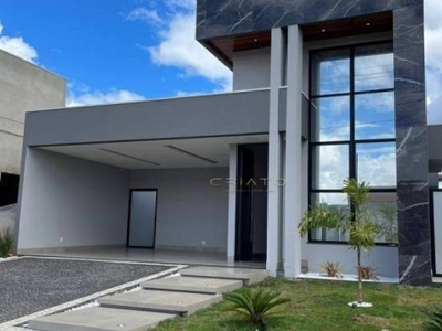 Casa com 3 dormitórios à venda, 191 m² por r$ 1.200.000,00 - condomínio terras alpha anápolis - anápolis/go