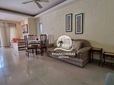 Flat com 1 dormitório à venda, 65 m² - pitangueiras - guarujá/sp