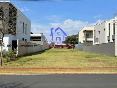 Terreno em condomínio para venda em londrina, alphaville 2