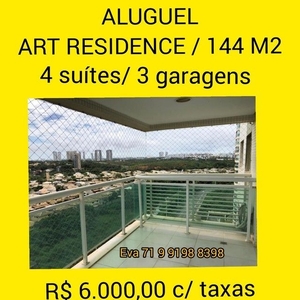 Art Residence aluguel de 144m2 c/ 4 suítes