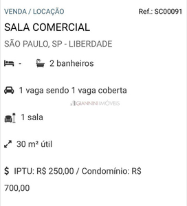 Sala Para Locação, Liberdade, São Paulo, Sp