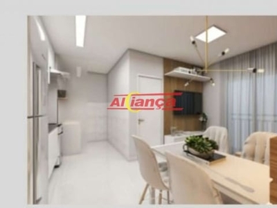 Apartamento com 2 dormitórios à venda, 41,6 m² - vila nova bonsucesso - guarulhos/sp