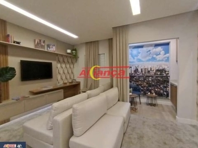 Apartamento com 2 quartos, sendo 1 suite à venda, 47,71 m² - vila sorocabana -guarulhos/sp