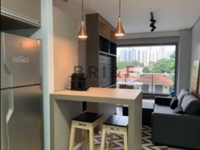 Apartamento para locação 1 suíte, 1 vaga, 1 banheiro, 40m , brooklin paulista, são paulo,sp