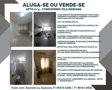 Alugo Apartamento 2/4