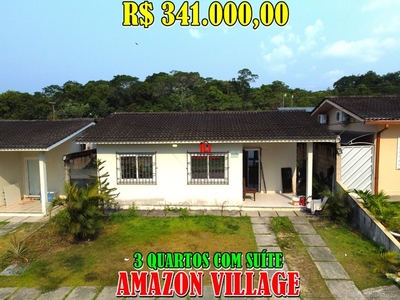Amazon Village, casa 3 quartos com suíte, quintal, vagas de garagem