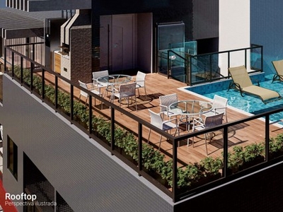 Apartamento a venda 2/4 com uma suíte e varanda gourmet com 57m² no Costa Azul