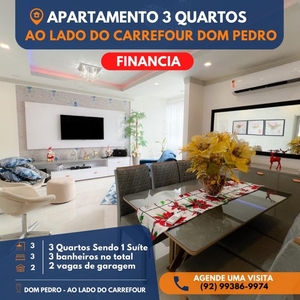 Apartamento com 112m² - 3 Quartos no Condomínio Parque sabiá no Dom Pedro - FINANCIA!