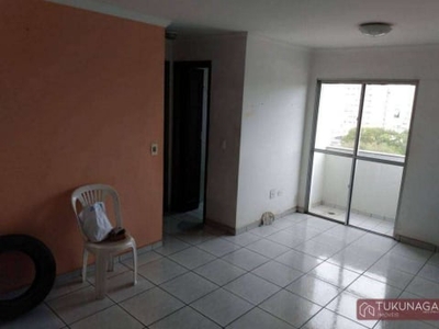 Apartamento com 2 dormitórios para alugar, 47 m² por R$ 2.073,00/mês - Vila Augusta - Guarulhos/SP