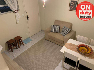 Apartamento com 2 dormitórios para alugar, 65 m² por R$ 2.600,00/mês - Gonzaga - Santos/SP
