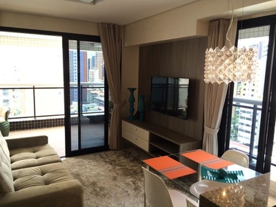 Apartamento com 2 dormitórios para alugar, 82 m² por R$ 300,00/dia - Meireles - Fortaleza/