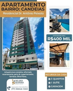 Apartamento com 3 dormitórios à venda, 70 m² por R$ 400.000,00 - Candeias - Vitória da Con