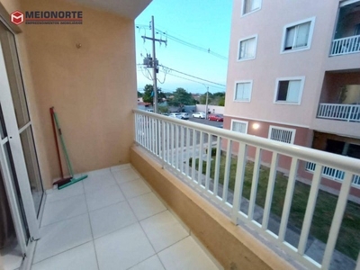 Apartamento com 3 dormitórios para alugar, 69 m² por R$ 2.001/mês - Alto do Calhau - São L