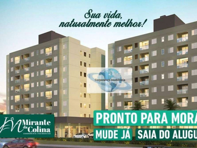 Apartamento Condomínio Mirante da Colina com 2 dormitórios 1 suíte à venda, 53 m² por R$ 267.000 - Chácaras Reunidas São Jorge - Sorocaba/SP