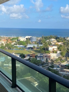 Apartamento em patamares para venda com varanda vista mar Parque Tropical